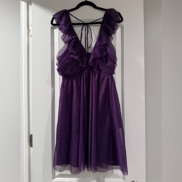 NWT. Anthropologie dress by Maeve. Dark purple, size Medium. - Picture 5 of 6